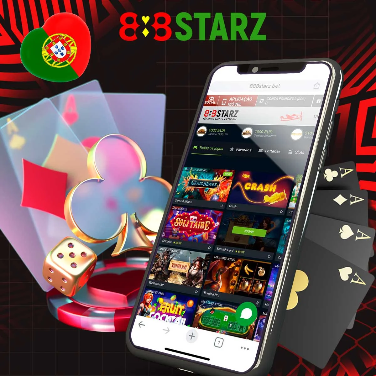 Jogos populares na secção 888Games do 888Starz