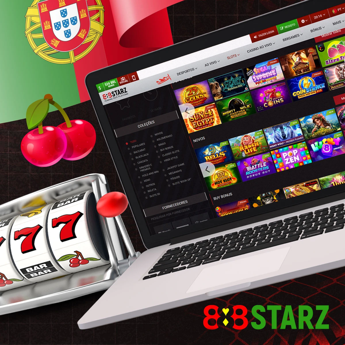 Os jogos de slots estão disponíveis no 888starz casino