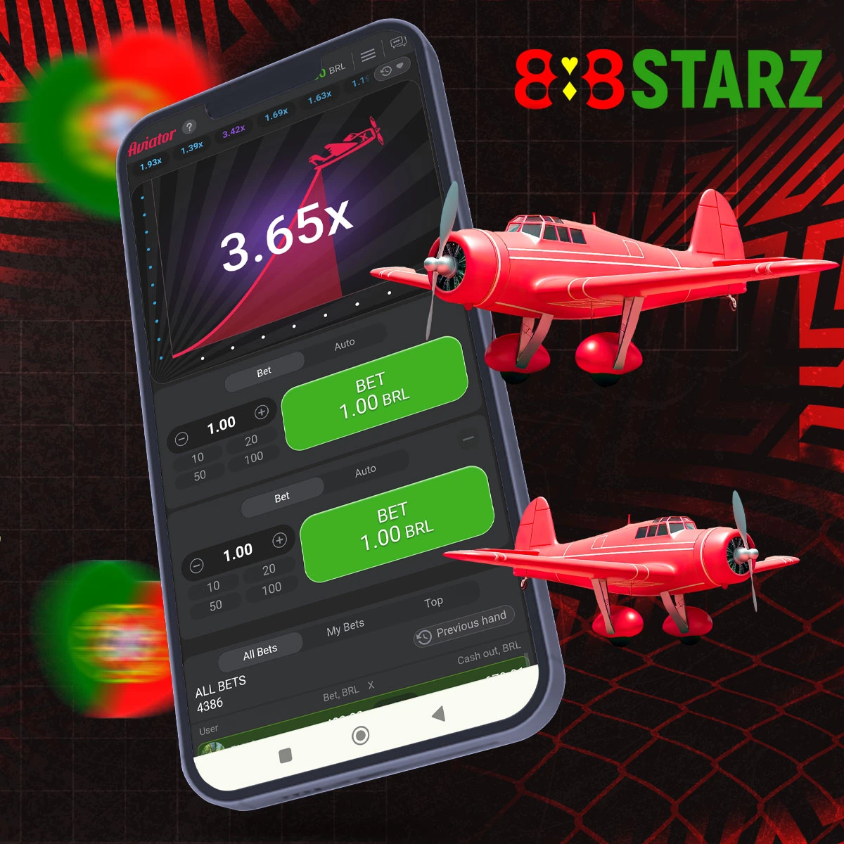 Características do jogo 888Starz Aviator