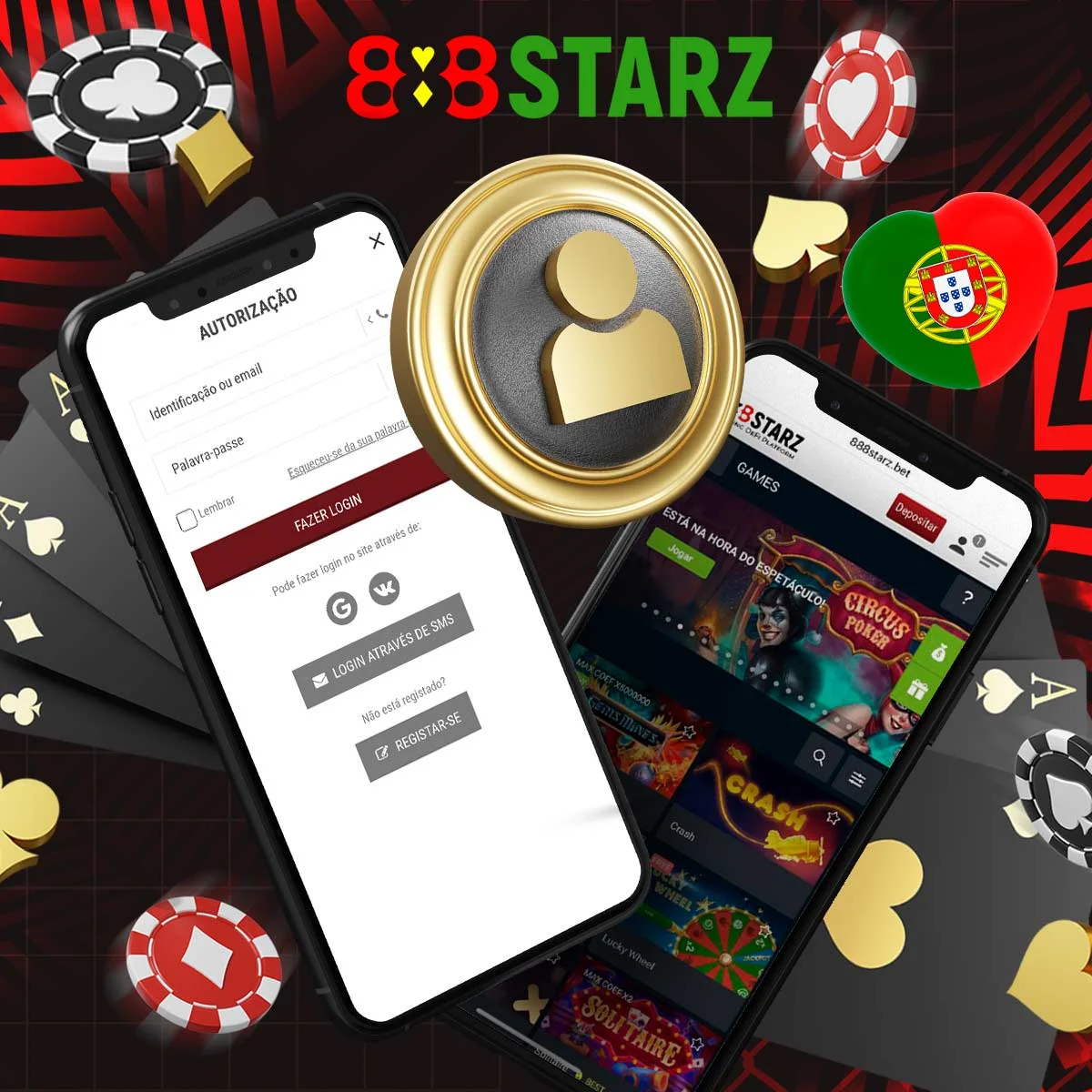 Processo de registo para começar a jogar no 888Starz Casino