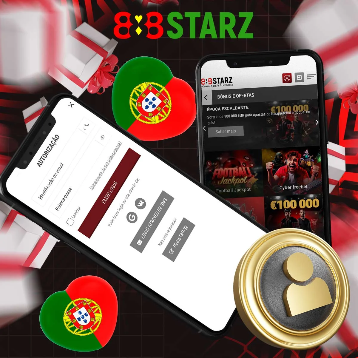 Processo de registo para o bónus 888Starz