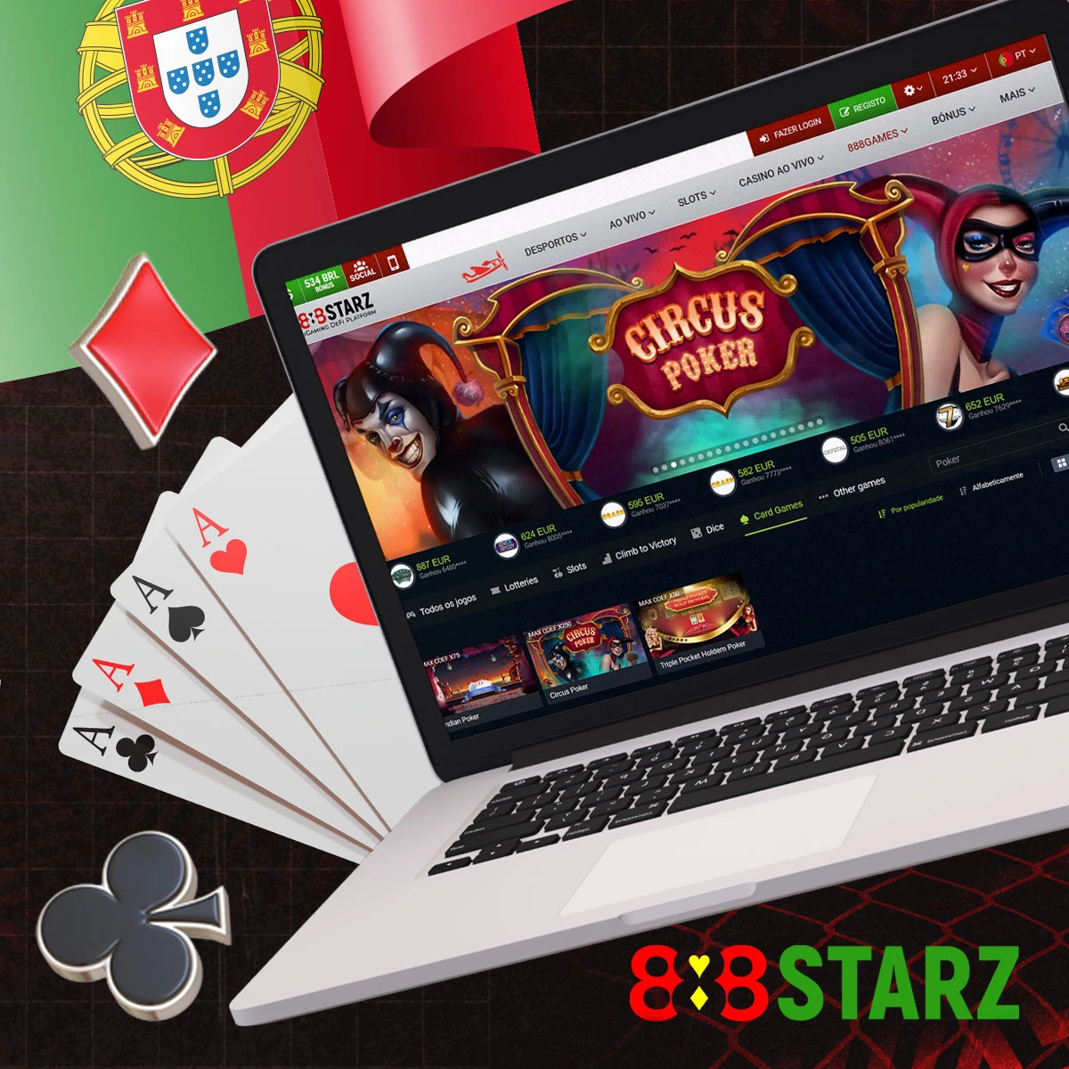 Os melhores jogos de póquer na plataforma 888Starz