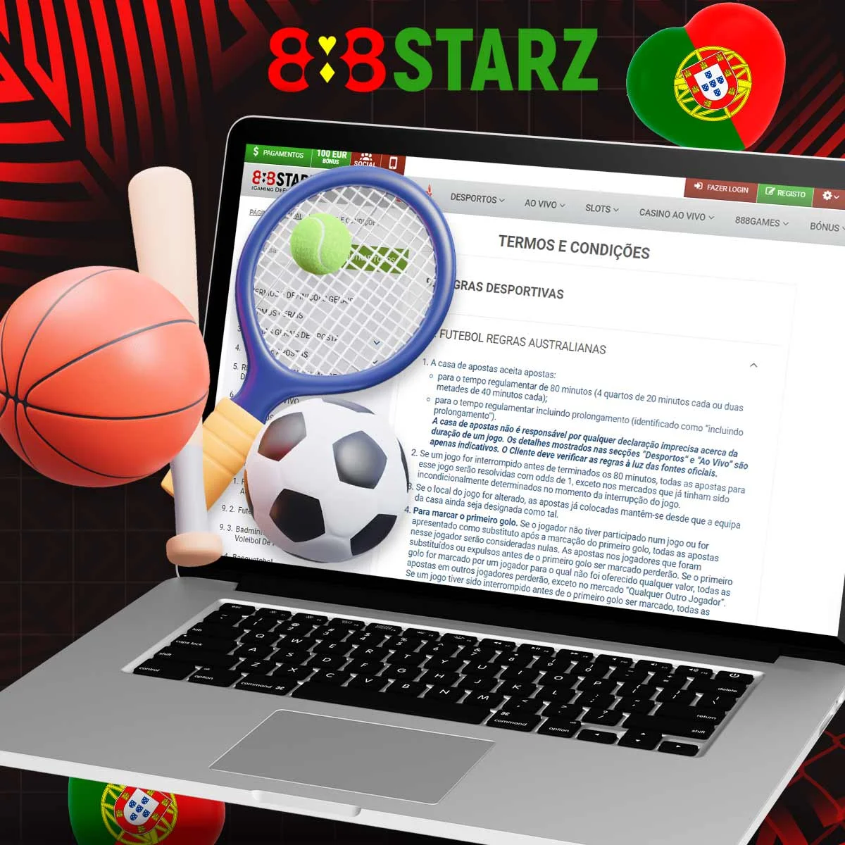 Algumas regras importantes para a maioria dos desportos no 888Starz são