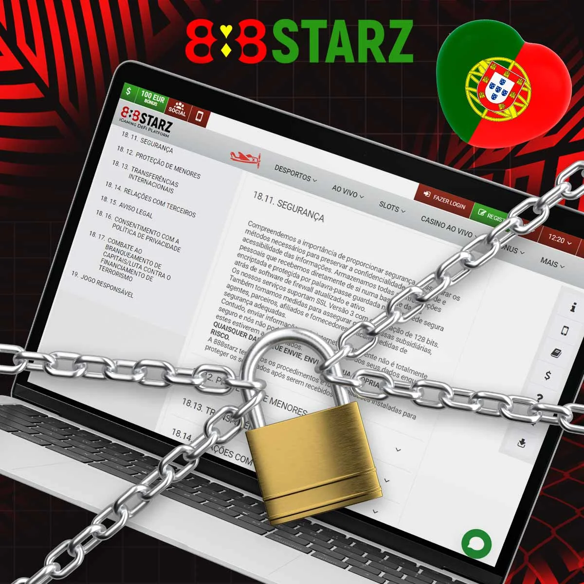 O 888Starz é uma plataforma licenciada com um sistema completo de proteção de dados