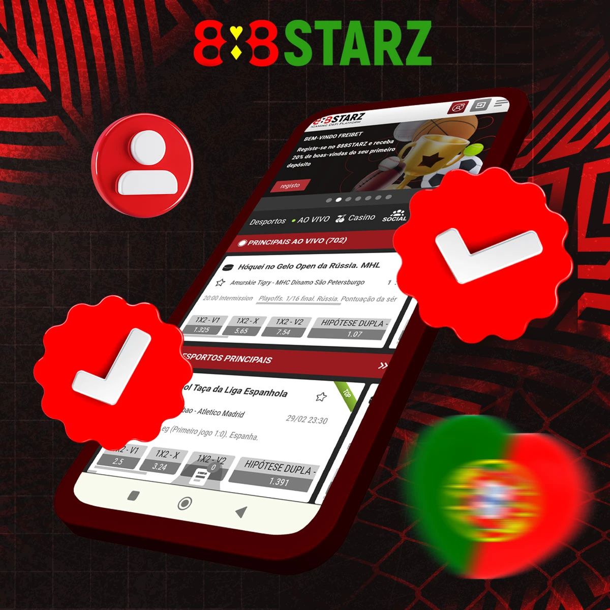 Como é que faço a verificação na plataforma 888Starz?
